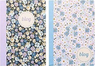 Ancor B'LOG FLOWERS Exercise Book A4 Squared 5 mm 48 V 90 g Shrink Pack of 2 2 Designs