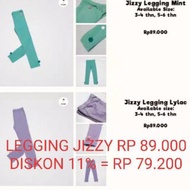 HIJAU UNGU MINIMEKIDZ JIZZY FASHION PURPLE & GREEN GIRLS' LEGGINGS @Rp89,000 Ages 3 Years (S)-6 Year