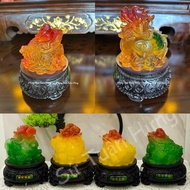 Toad holding money feng shui pixiu attracts fortune s3