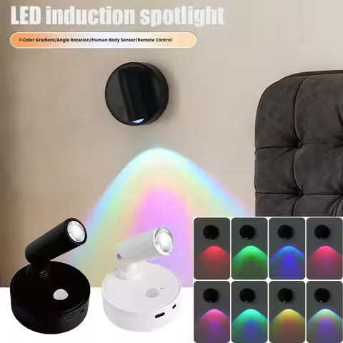 LED light magnetic USB Rechargeable Wall Light Spotlight Motion Sensor Led Reading Light With Touch 
