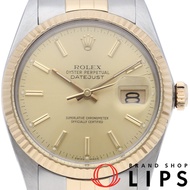 勞力士 Datejust 男士腕錶，古董款，Datejust 男士腕錶 16013(9)，帶原裝錶盒，國際保修，K18YG/SS 錶殼，顏色錶盤，1986 年，成色極佳 [二手]