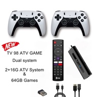 TV98 Permainan ATV Permainan Video Sticks Pengawal Wayarles Game Stick 8K HD 10000 permainan Permain