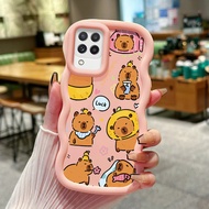 HP Phone Case For Samsung A22 M22 M32 Phone Case Phone Softcase KAPIBARA Silicone Anti Drop Case Ces