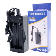 MS-202A 3.7V 18650 Battery Charger EU Plug 2 Slots Powerbank Charger 18650 Li-ION Rechargeable Lithium Battery