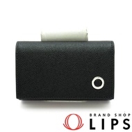 寶格麗 寶格麗 寶格麗 男士鑰匙圈 294741 粒面小牛皮 女士黑色 [全新未使用]