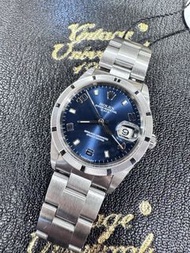 🌈🌈新返貨啦🌈🌈Vintage Rolex Date 15210💙原裝藍色面 十三劃圈 淨錶 34mm👍🏻VU2998 (廣華街店）