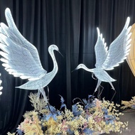 Clock-in Decoration Bird Wedding Props Decoration Photo Venue Decoration Luminous Indoor Decoration 