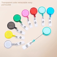 Colorful Transparent Epoxy Retractable ID Badge Holder Clip for Work/Student Pass