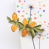 Personalized Fruit Flower Brooch Fashion Enamel Resin Pin Fresh Branch Accessory Corsage Ladies' Nov