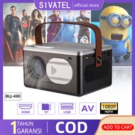 PROMO BESAR BESARAN - Sivatel Mini Portabel Proyektor Connect Telepon/Laptop 1080P HD LCD Proyektor