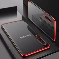 Samsung A70 Case Shining Chrome Neon Soft Case Transparent Electro Casing Samsung A 70 A70