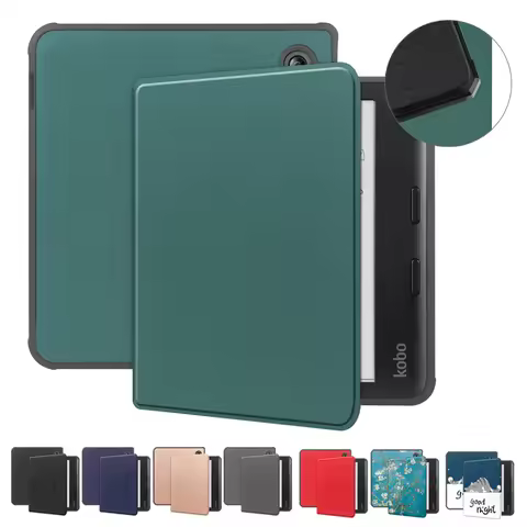 Case For Kobo Libra Colour 2024 Case Funda 7 inch Leather Smart Ebook Case For Kobo Libra Colour Cov