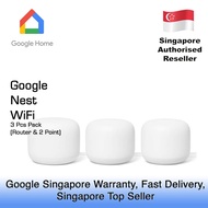 GOOGLE NEST WIFI 3 PACK / 1 YEAR GOOGLE SINGAPORE WARRANTY