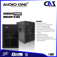 Subwoofer Lapangan Miniscoop 18inch Audio one Pasif Professional Sound System Outdoor Original | DMS