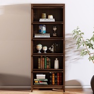 Glass Book Cabinet Dustproof Book Shelf Integrated Storage Cabinet Living Room Book Shelf With Door