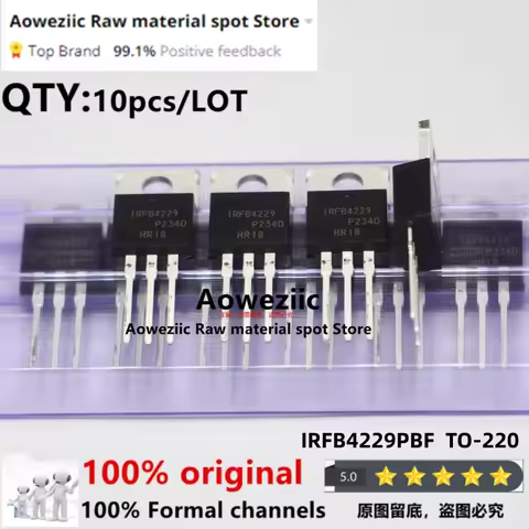 Aoweziic 2022+ 100% New Imported Original IRFB4229PBF IRFB4229 FB4229 TO-220 MOS FET 250V 46A