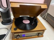 全新國產黑膠唱盤 可播黑膠/CD/mp3 有收音機功能 外型復古