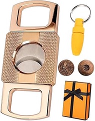 Cigar Cutters for Men Stainless Steel Cigar Cutter Guillotine Double Blade Cigar Cutter Fit Almost C