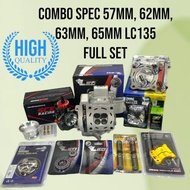 COMBO SPEC 57MM,62MM,63MM,65MM LC135 (HEAD LEO,NLK CNC PORTING)