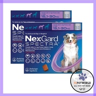 Nexgard Spectra for Large Dogs 15.1 to 30 Kg (Purple) 6 Chews (Expiry- Feb-25)