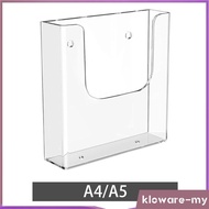 [KlowareMY] Acrylic Brochure Holder Flyer Display Stand for Magazines Booklets Menu