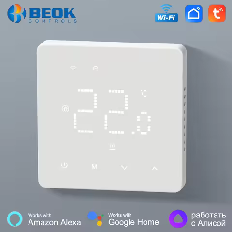 Beok Tuya Wifi Room Thermostat Underfloor Heating System Thermoregulator for Gas Boiler Electric Hea