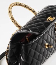 🔥大熱 Chanel Coco handle mini flap bag （gold handle)