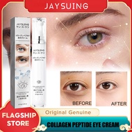 Jaysuing Collagen Peptide Eye Cream Anti Wrinkle Anti Dark Circles Eye Bags Vitamin E Anti-Aging Puffy Eyes Fine Lines Under Eye Bags Moisturizing Nourish Massage Lift Tighten Soothes Effective Eye Cream 15ml 