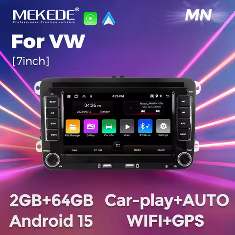 MEKEDE Android 15 Carplay Car radio For Volkswagen Passat b6 b7 golf 5 6 Polo Jetta Skoda Navigation