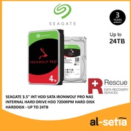 SEAGATE 3.5" INT HDD SATA IRONWOLF PRO NAS INTERNAL HARD DRIVE HDD 7200RPM HARD DISK HARDDISK - UP T