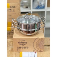 Fivestar Steamer 20cm, Stainless Steel 430. Stainless Steel Steamer Can Be Used On Induction Cookers, gas Stoves, Infrared Stoves