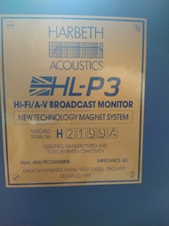 英國 Harbeth HL-P3 Speaker 喇叭 音箱