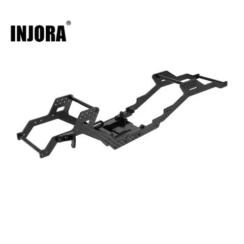 INJORA 313/324mm Wheelbase LCG Carbon Fiber Chassis Kit Frame Girder for 1/10 RC Crawler TRX4 Upgrad