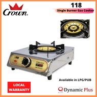 Crown 118 Single Burner Table-top Gas Cooker