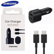 SAMSUNG Flash Sale Car Charger 45W Super Fast Charging 2.0 PD 3.0 PPS Dual Port USB Type C for Galax