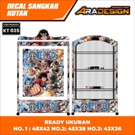 Latest Model Bird Cage Decal Box Sticker with 0Ne Piece Motif