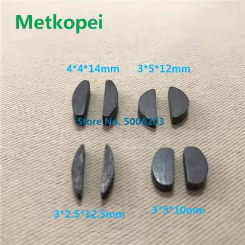 2pcs Motorcycle CG125 GY6-125 YZ80 JOG50 JOG100 YBR125 GN125 AX100 CY80 Crankshaft Pin Woodruff Keys