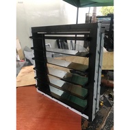 60cm X 60cm Aluminum Jalousie window w/ 1x2” tubular framing
