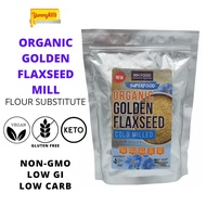 Mh FOOD Organic Golden Flaxseed Powder (Ireland) 400G Serbuk Biji Flax Emas KETO BAKING Organic Cold Grind Golden Flaxseed Powder Suitable for KETO BAKING