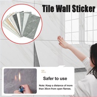 Kitchen Wall Sticker Marble Tile Paper Wall Bathroom Wallpaper Waterproof Sticker Wallpaper Mozek Ti