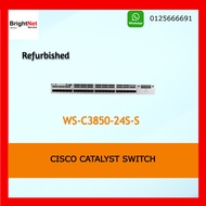 Refurbished Cisco 3850 Series 24 Port SFP Switch, IP Base, WS-C3850-24S-S