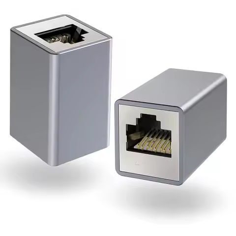 Cat 8 Ethernet Coupler, Shielded RJ45 Coupler PoE Cable Extender for Cat7/Cat6a/Cat6/Cat5e Network C