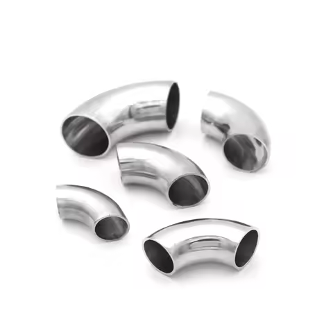 OD 19/25/32/38/45/51/57/63/76/89mm SS304/SS316 Stainless Steel Elbow Sanitary Welding 90 Degree Pipe