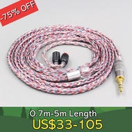 16 Core Silver OCC OFC Mixed Braided For Sony XBA-H2 XBA-H3 XBA-Z5 Xba-A3 Xba-A2 Earphone LN007569