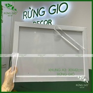 FLAT WHITE A3 frame (to fit 30x42cm certificate of merit), real photo, certificate frame