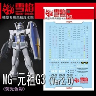 ️Water DECAL SF MG 155 G3 RX78-3 GUNDAM Blacklight Glow