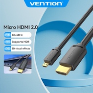 Vention Micro HDMI To HDMI Cable HDMI2.0 4K 60HZ 3D HDMI Cable For Tablet HDTV Camera/Computer/TV