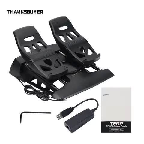 Original TFRP Flight Rudder Pedals Flight SIM Rudder Pedals Video Game Accessory for Thrustmaster