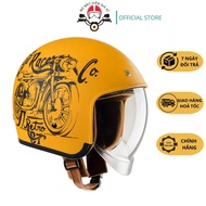 Royal M139 3/4 helmet has convenient tea-smoke tinted goggles, effective uv protection and dust prot