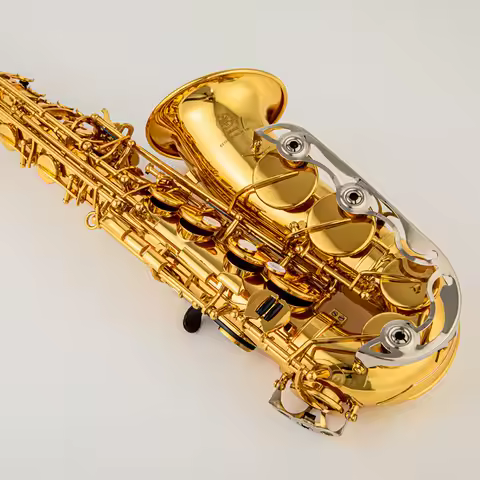 New Japan 200 Professional Alto E Saxophone Gold Alto Saxophone with Band Mouth Piece Reed Aglet Mor